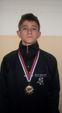 Jozef Mesiarkin - najúspešnejší zápasník MZK za rok 2013: 1. miesto - MSR starší žiaci voľný štýl, 1. miesto - MSR starší žiaci gréckorímsky štýl